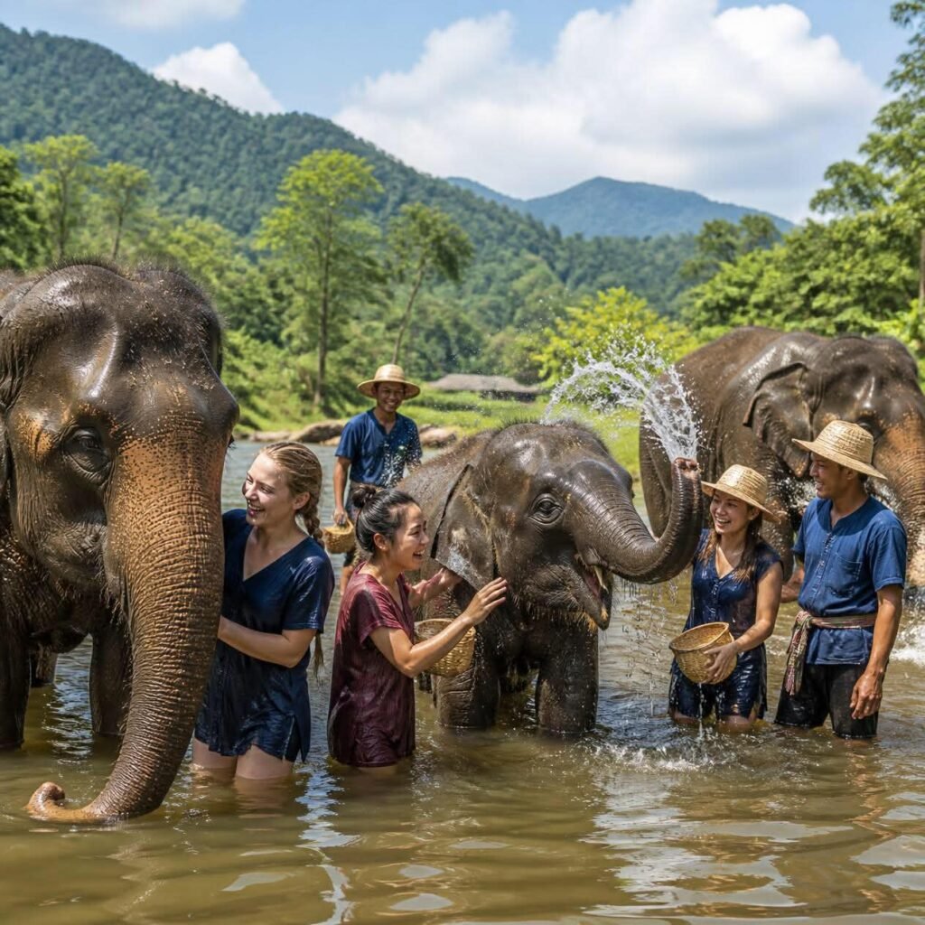 From Chiang Mai: Living Green Elephant Sanctuary Tour