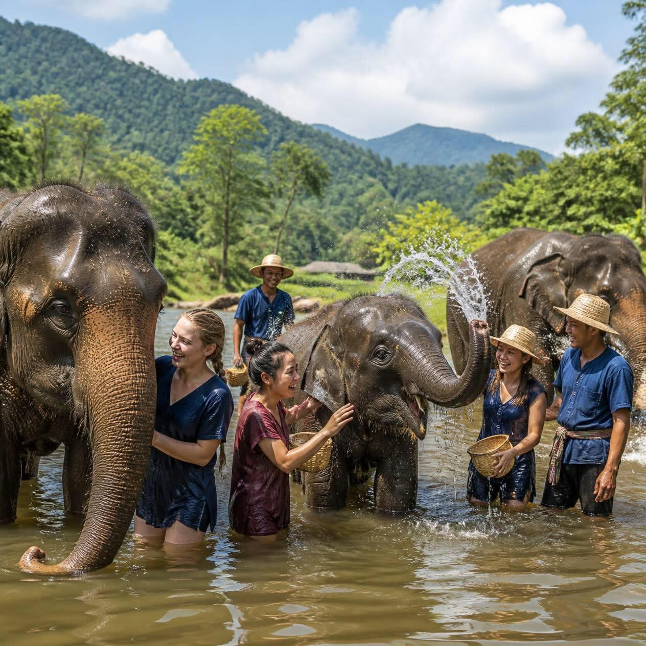 From Chiang Mai: Living Green Elephant Sanctuary Tour