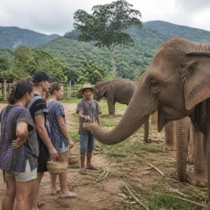 Chiang Mai: Elephant Sanctuary Bamboo Raft & Pad Thai Cooking